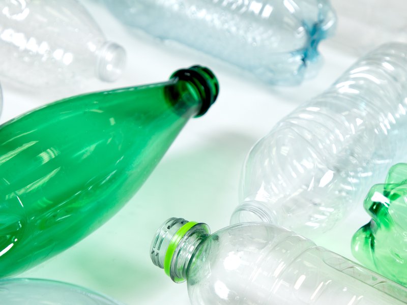 Collection of plastic bottles